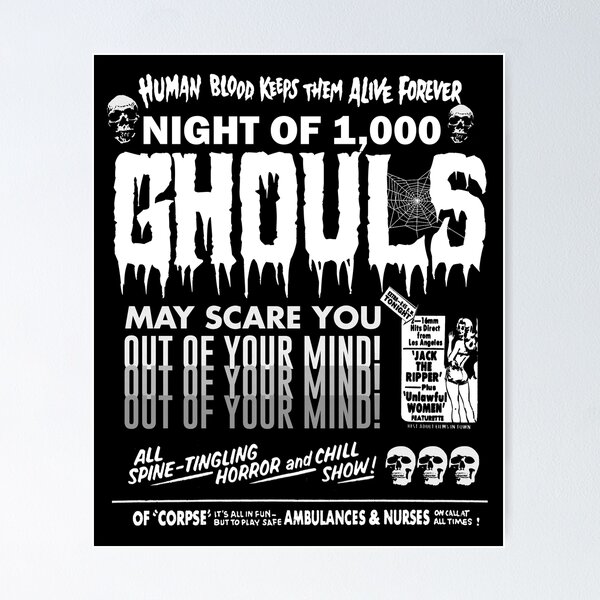 Item preview, Night of 1,000 Ghouls! designed and sold by HereticTees.