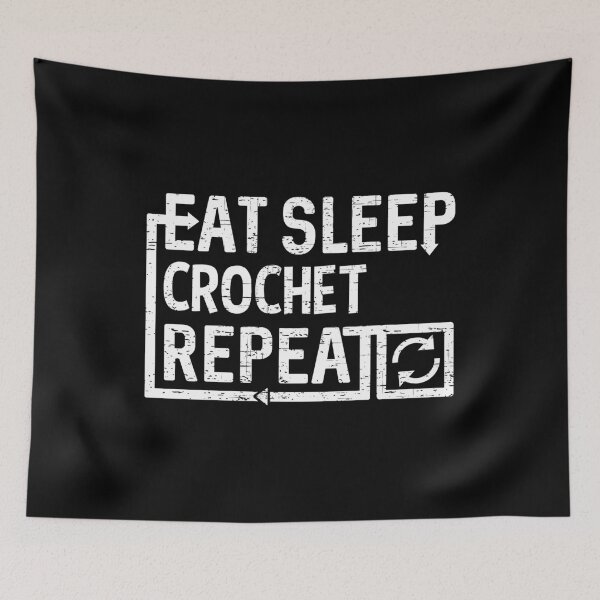 Artikelvorschau, Eat Sleep Crochet entworfen und verkauft von flippinsg.