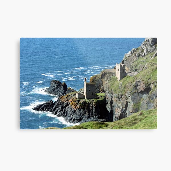 Botallack Crown Engine Houses Cornwall Metal Print