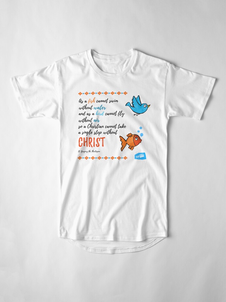 Alternate view of St Gregory Theologian quote Long T-Shirt