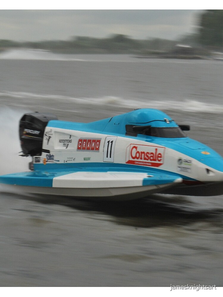 Powerboat Racing at Oulton Broad - Formula Grand Prix - Scott Curtis by jamesknightsart