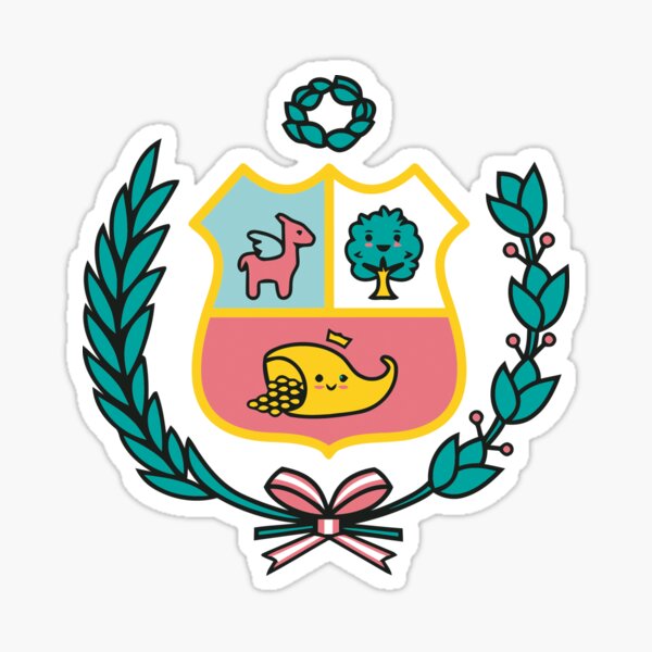 Beautiful Peruvian Shield Sticker