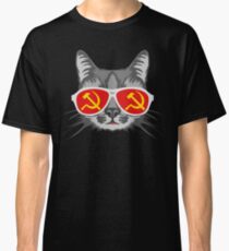 Lustige sowjetische kommunistische Katze Classic T-Shirt