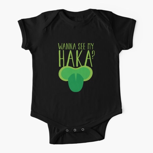 Wanna see my HAKA? Maori New Zealand Short Sleeve Baby One-Piece