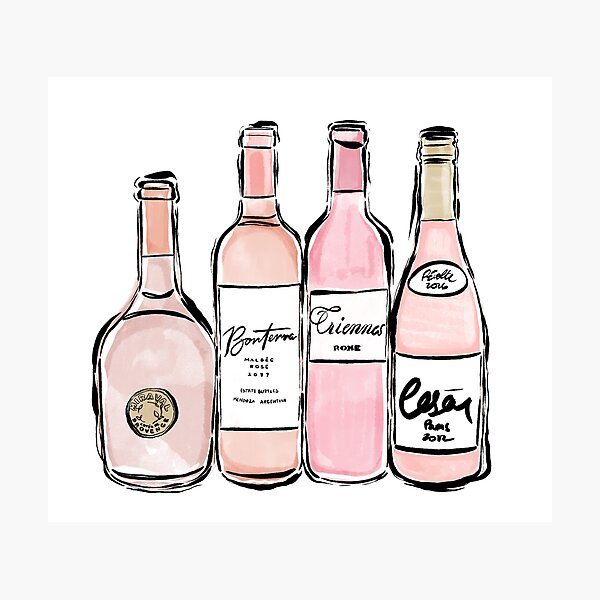 Rose Wine Print Photographic Print