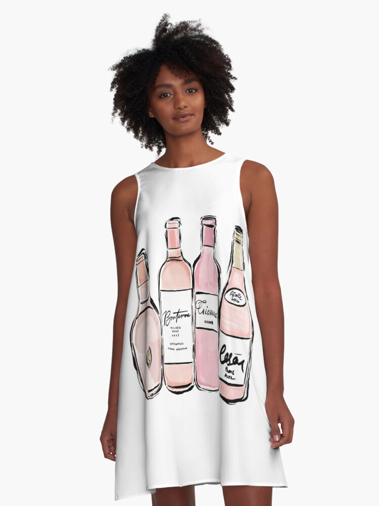 Rose wine outlet dress