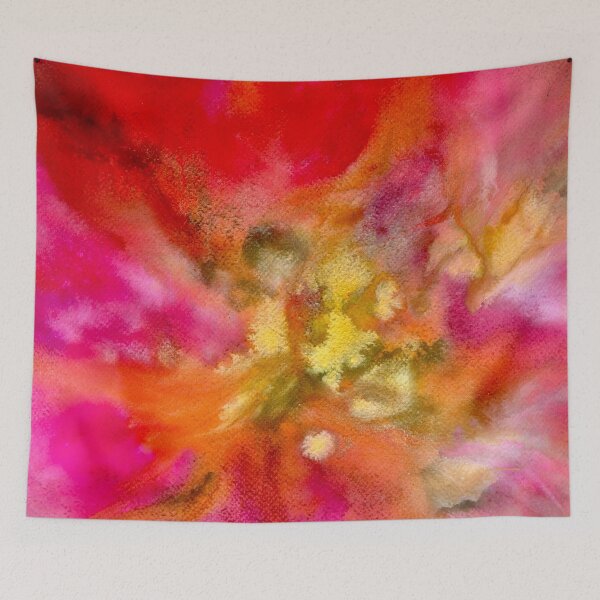 Item preview, “Flowering Cosmos”  from an original mixed Media Painting:   By Angela Harrison  designed and sold by Angela Haig-Harrison.