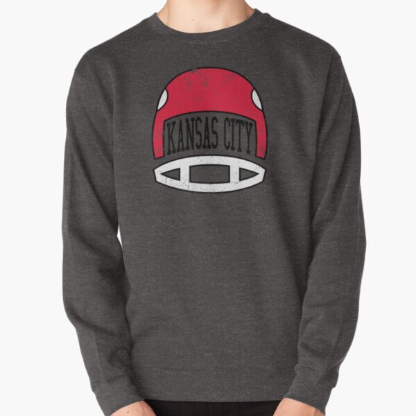 Kansas City Retro Helmet - White Pullover Sweatshirt