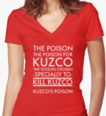 The Poison. in white Women's Fitted V-Neck T-Shirt