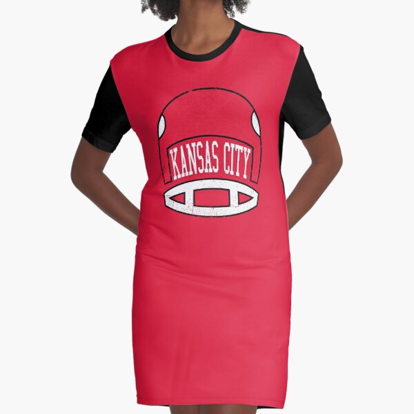 Women's Junk Food Red Kansas City Chiefs Half-Sleeve V-Neck Dress