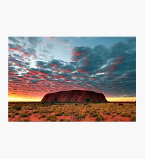 Ayers Rock (Uluru) Sunrise, Australia Photographic Print