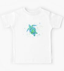 Meeresschildkröte von Jan Marvin Kinder T-Shirt