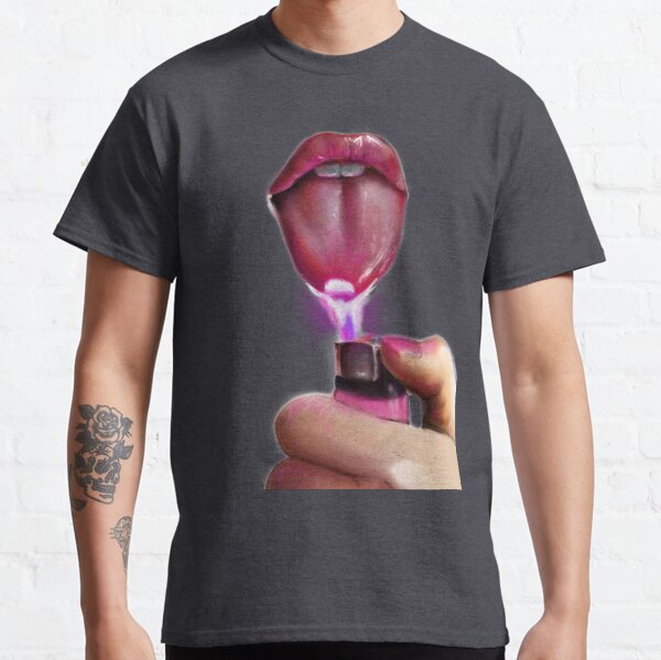 Lips Only I Am A God Crazy Pink Classic T-Shirt