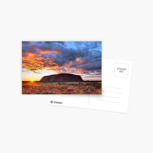 Ayers Rock (Uluru) Sunrise, Australia Postcard