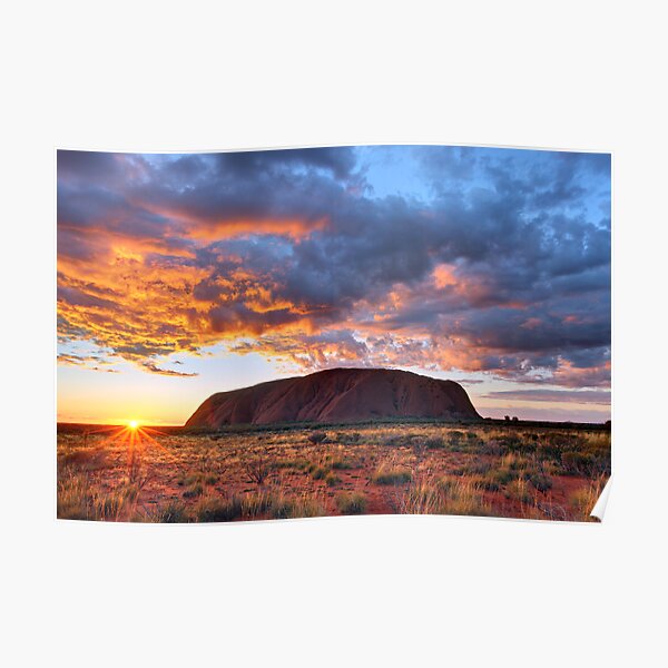 Ayers Rock (Uluru) Sunrise, Australia Poster