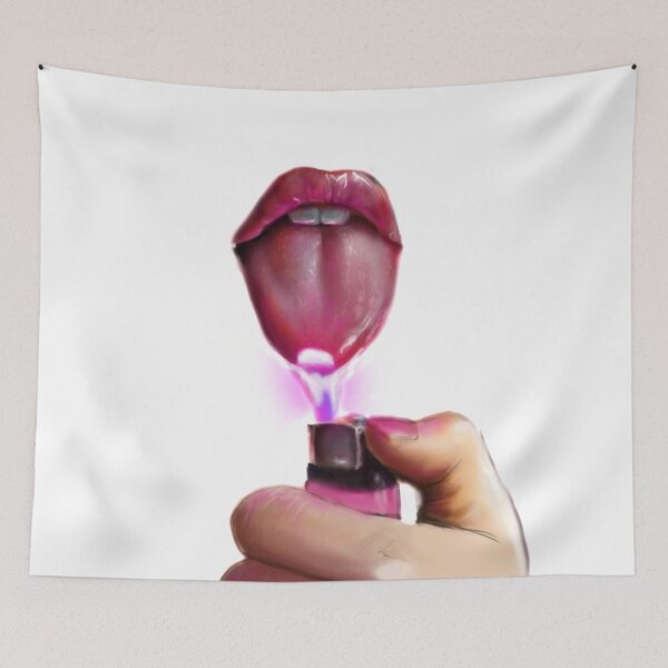 Item preview, Lips Only I Am A God Totally White designed and sold by ArtInPi.