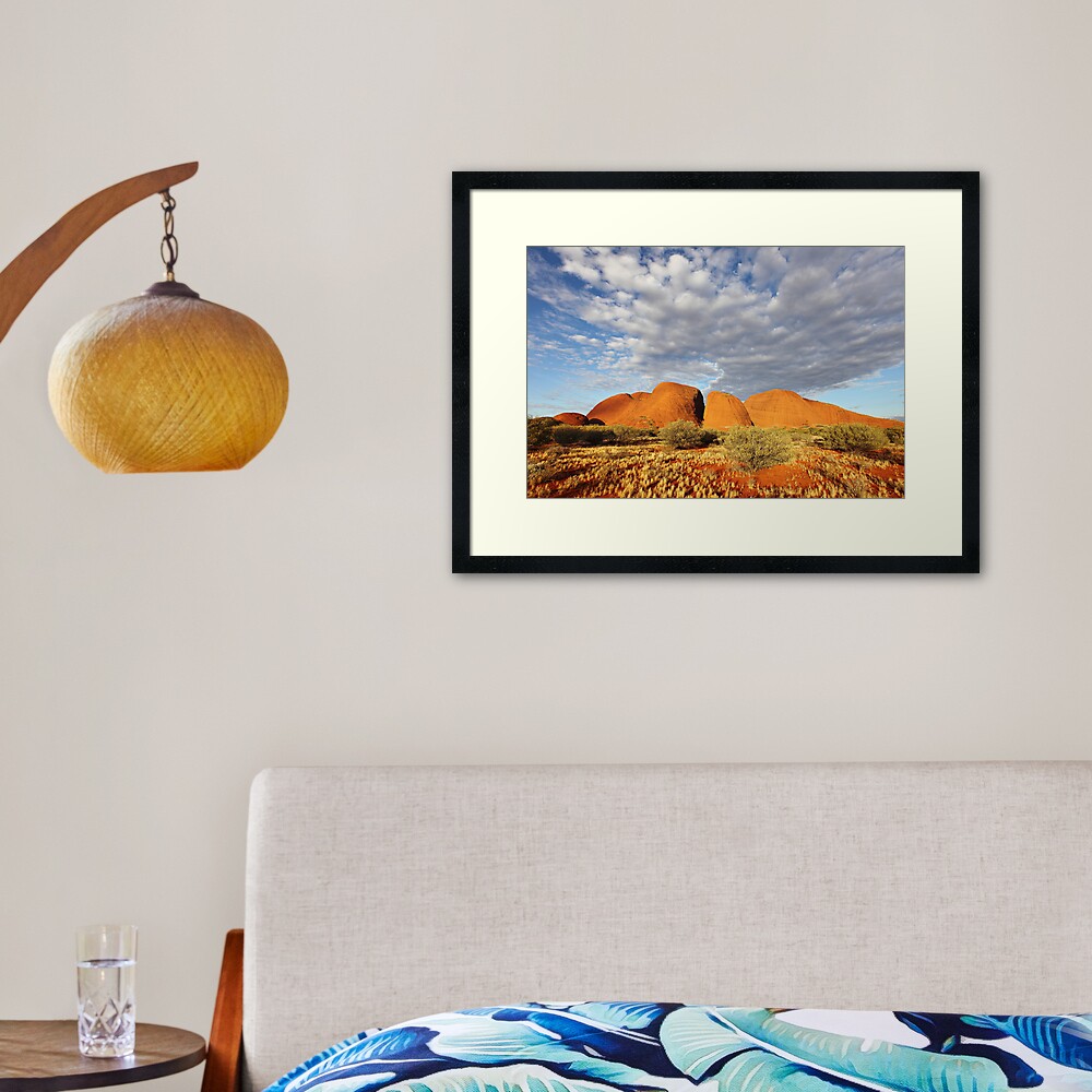 The Olgas (Kata Tjuta), Sunset, Australia Framed Art Print