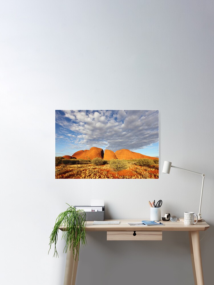 Poster, The Olgas (Kata Tjuta), Sunset, Australia designed and sold by Michael Boniwell