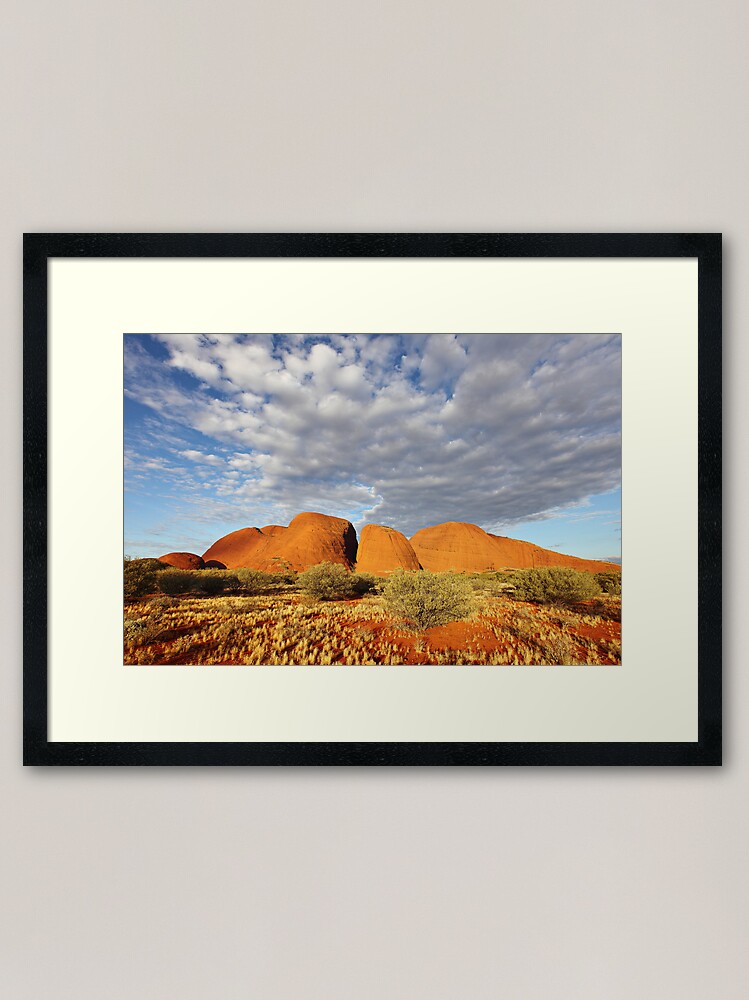 Alternate view of The Olgas (Kata Tjuta), Sunset, Australia Framed Art Print