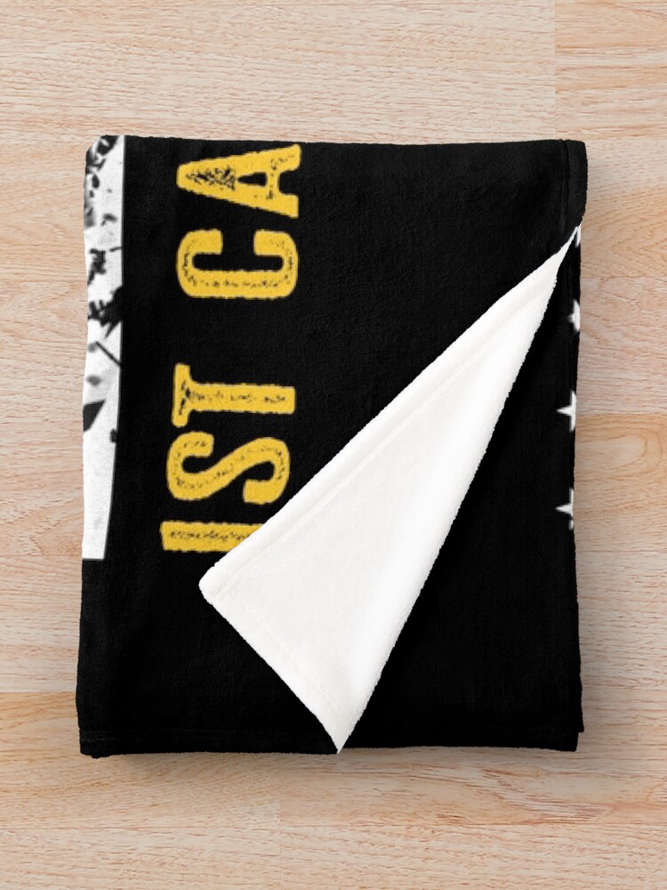 Alternate view of 1st Cavalry Division (Distressed Flag) Throw Blanket