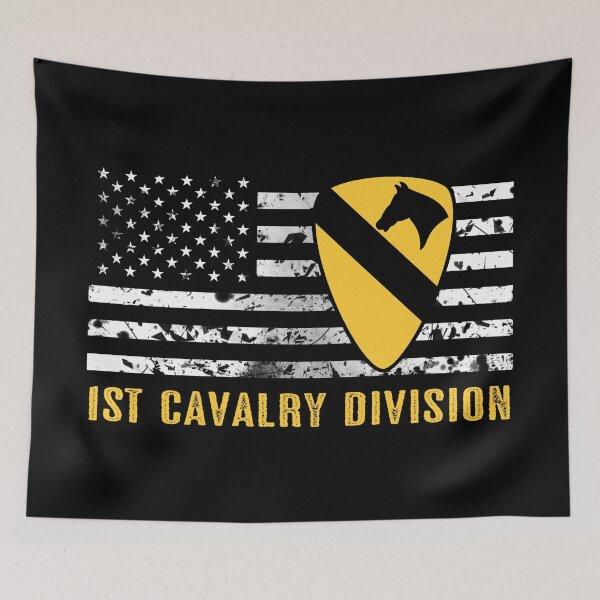 Item preview, 1st Cavalry Division (Distressed Flag) designed and sold by Jared Davies.