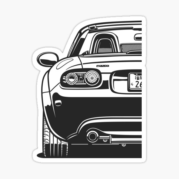 MX5 Miata Roadster NC arrière Sticker