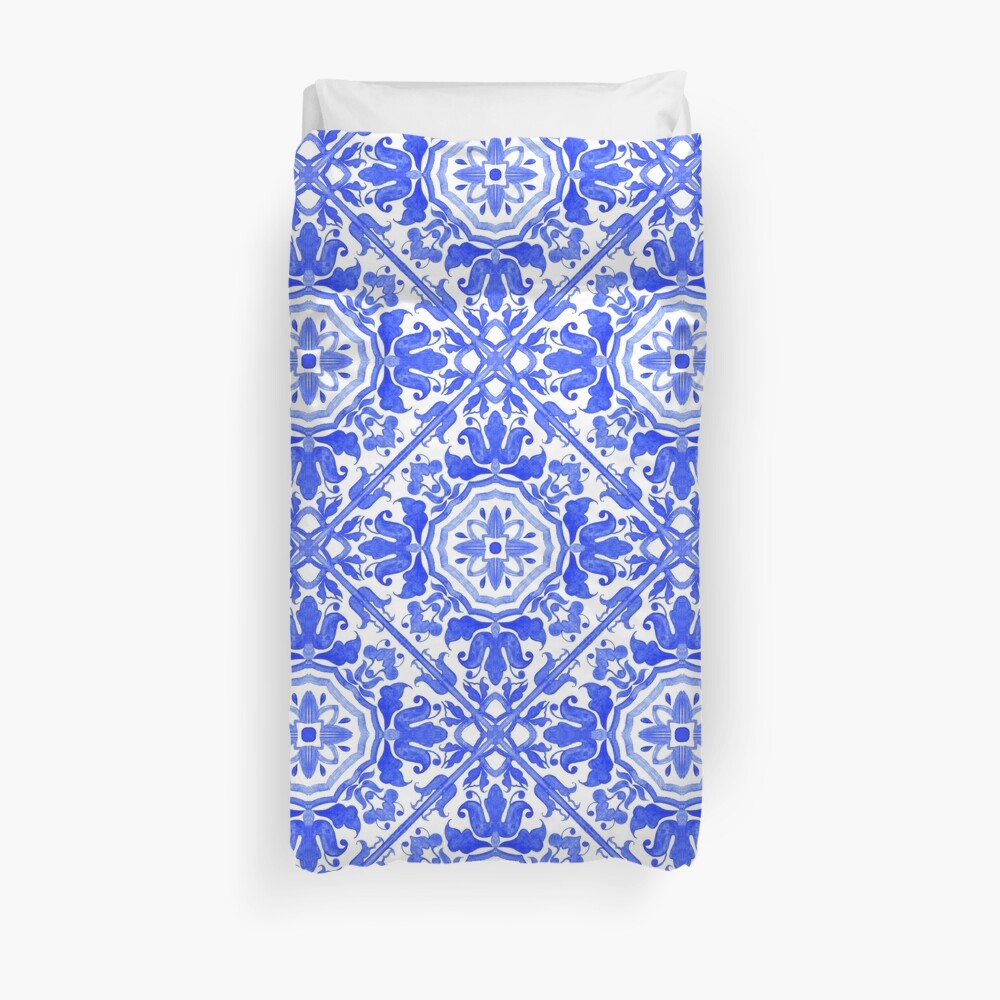 "Portuguese azulejo tiles. " Duvet Cover by 1317 Redbubble