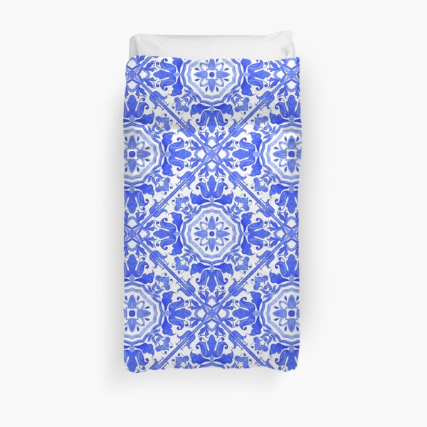 Portuguese azulejo tiles. Duvet Cover