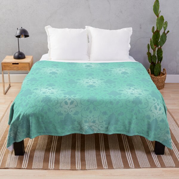 Item preview, Delicate pattern on a turquoise and blue background designed and sold by fiolika.