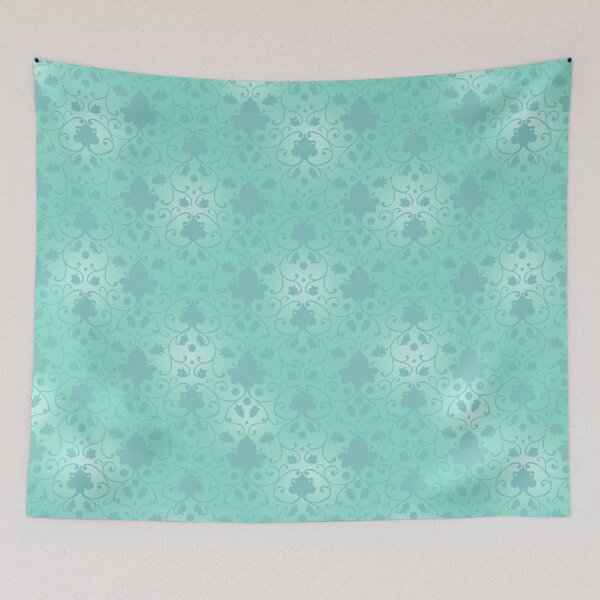 Item preview, Delicate pattern on a turquoise and blue background designed and sold by fiolika.