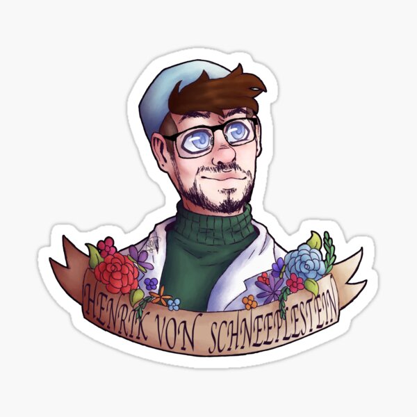 Ego Flowers Henrik von Schneeplestein Sticker