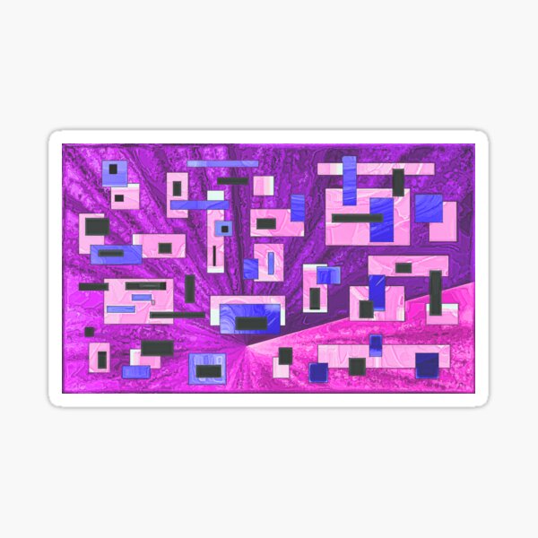 Diseña gratis esta plantilla de Sticker rectangular Cosas bonitas dentro  aesthetic en tonos acuarelas en línea