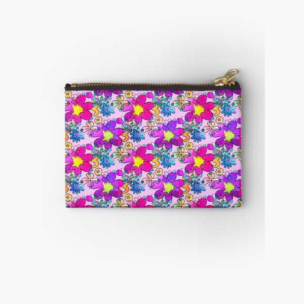 Item preview, Retro Trippy Flowers-Bright designed and sold by NeonOf1986.