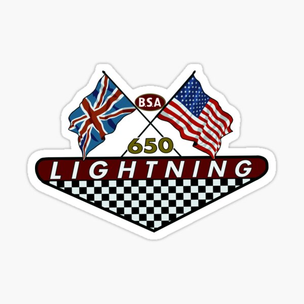 "BSA 650 LIGHTNING" Decal VINYL STICKER motorcycle biker cafe racer