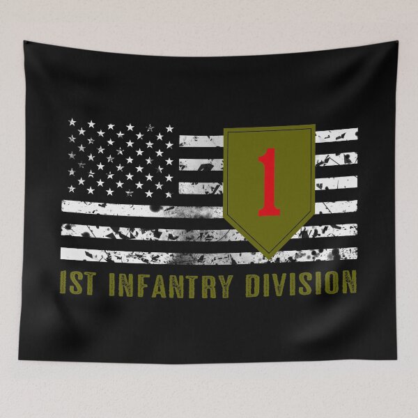 Item preview, 1st Infantry Division (Distressed Flag) designed and sold by Jared Davies.