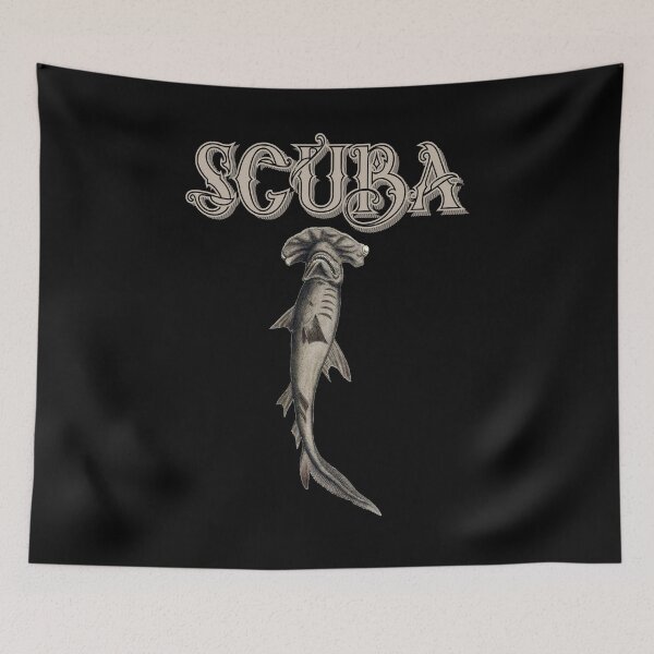 Item preview, Vintage Hammerhead Shark Scuba Ocean Reef Deep Diving designed and sold by TmoT.