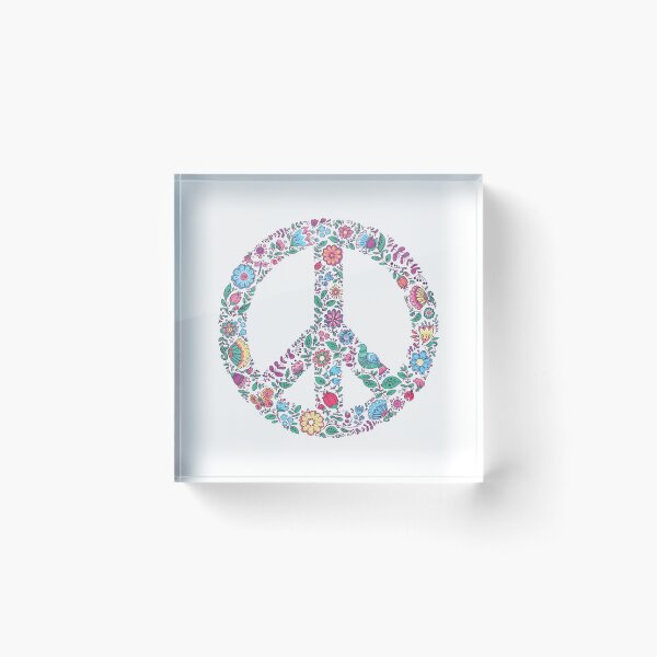 Item preview, Floral Peace Sign designed and sold by Stonemask.