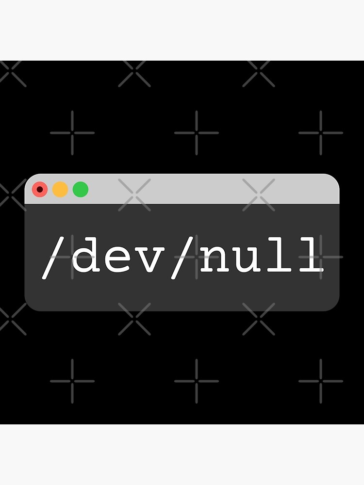 "/dev/null" Poster for Sale by adidabu Redbubble