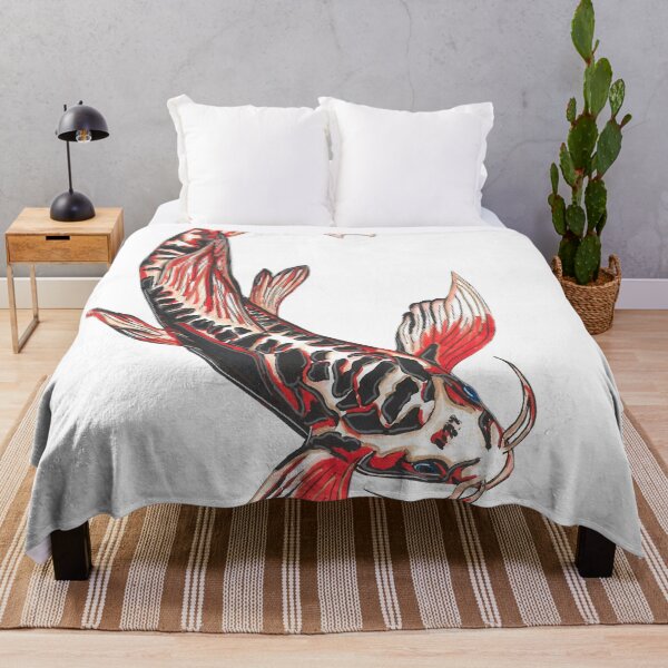 Item preview, Elegant Red and Black Koi Fish designed and sold by EdenWrayArt.