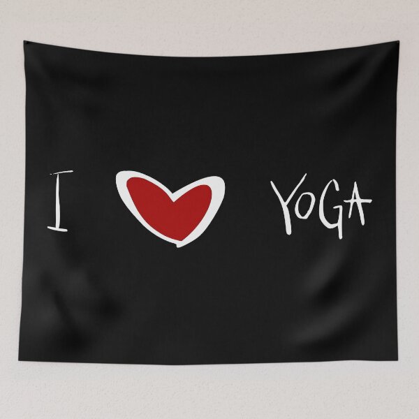 Item preview, i love yoga heart designed and sold by TShirtsByMs.