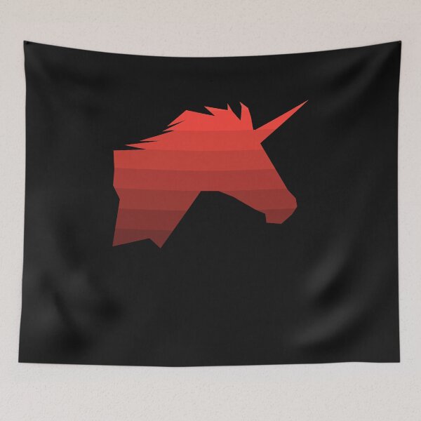Item preview, Unicorn head red unicorn red designed and sold by horstdesigns.