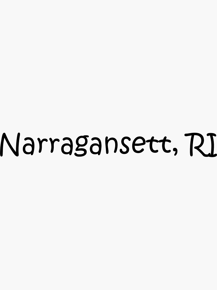 "Narragansett, RI" Sticker by lukaskugler Redbubble