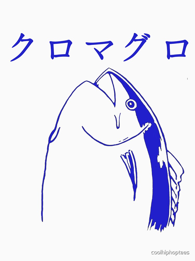 Blue Tuna Fish Holdup Japanese Harajuku Shirt | Essential T-Shirt