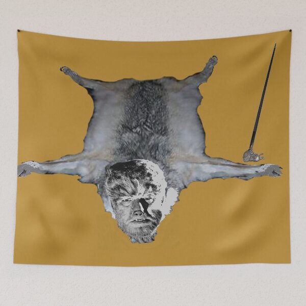 Item preview, WOLF MAN TAXONOMY HIDE with his FAMOUS CANE designed and sold by Tim Forder.