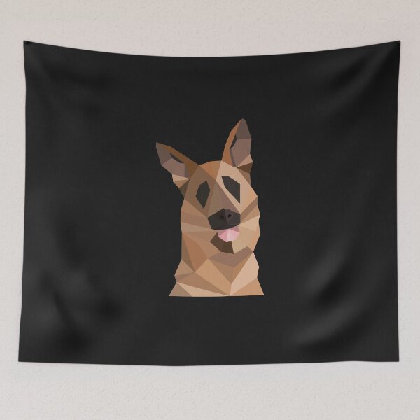 Item preview, German shepherd polygon design designed and sold by horstdesigns.