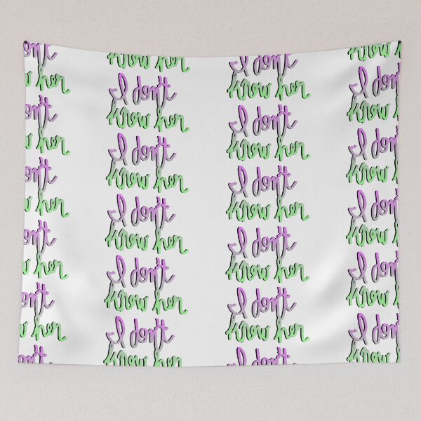 Item preview, I don't know her – pink/green designed and sold by dalvago.