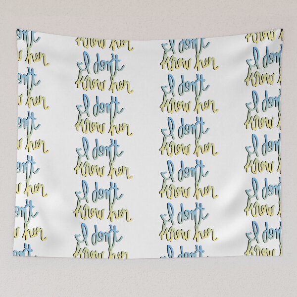 Item preview, I don't know her – blue/yellow designed and sold by dalvago.