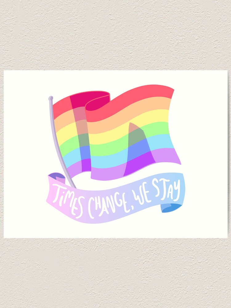 Lgbt Rainbow Pride Flag Art Print For Sale By Kittyhint Redbubble 3282