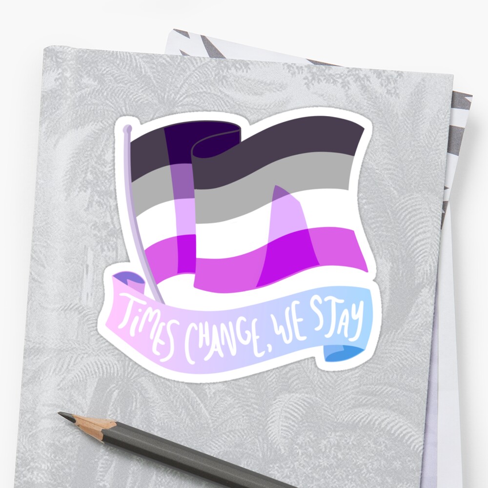 Lgbt Asexual Pride Flag Sticker By Kittyhint Redbubble 6117