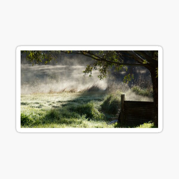 Misty Morn - Magpie Springs - Adelaide Hills Wine Region - Fleurieu Peninsula by South Australian artist Avril Thomas Sticker